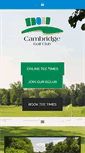 Mobile Screenshot of cambridgegolfclub.com